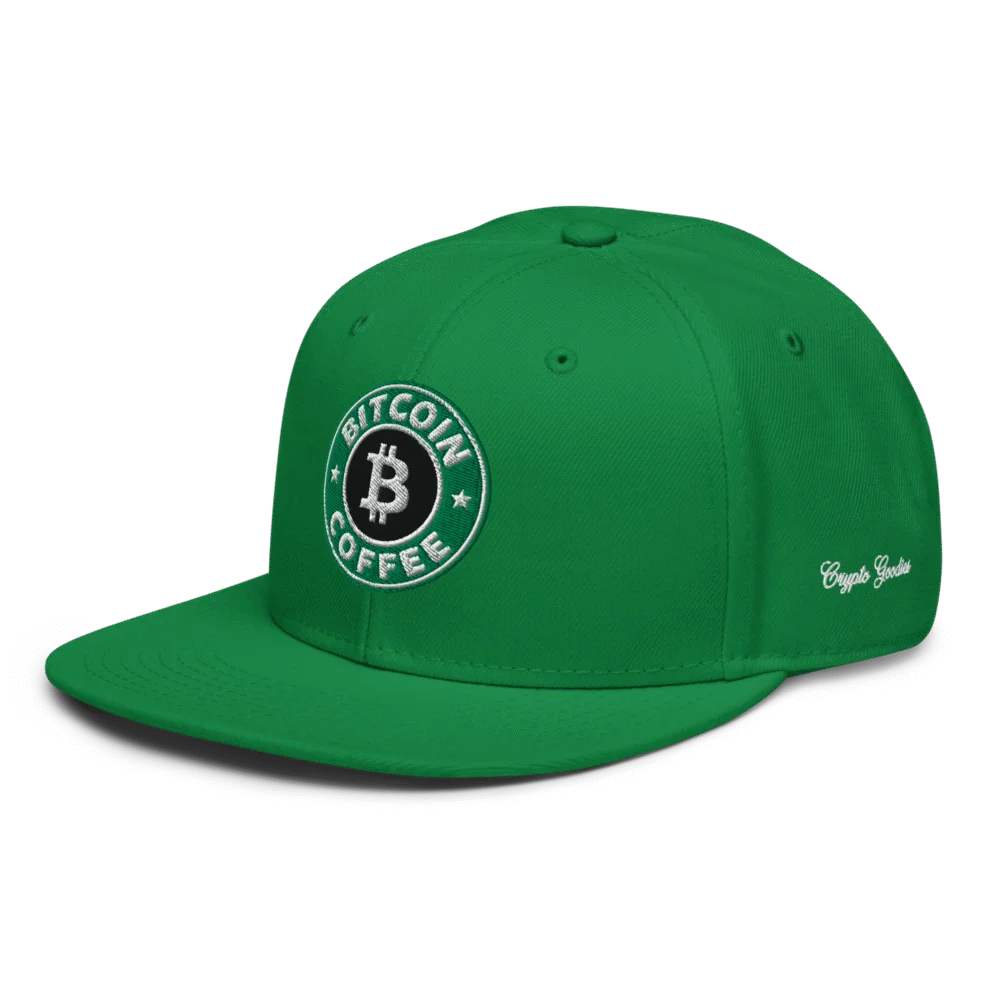 Bitcoin Coffee Snapback Hat - Image 3