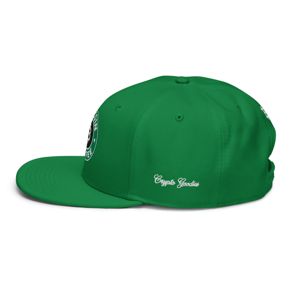 Bitcoin Coffee Snapback Hat