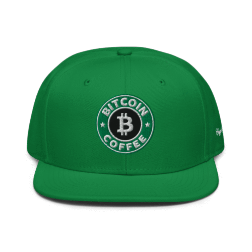Bitcoin Coffee Snapback Hat
