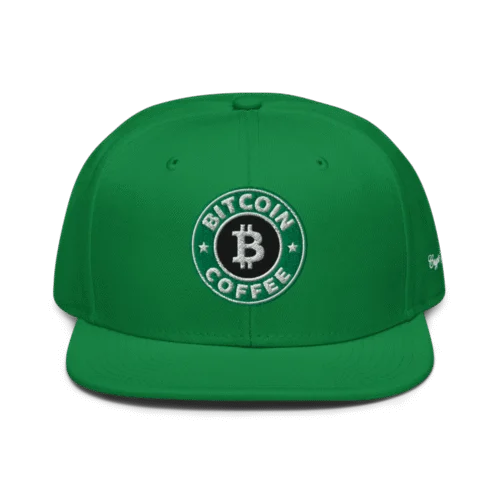 Bitcoin Coffee Snapback Hat