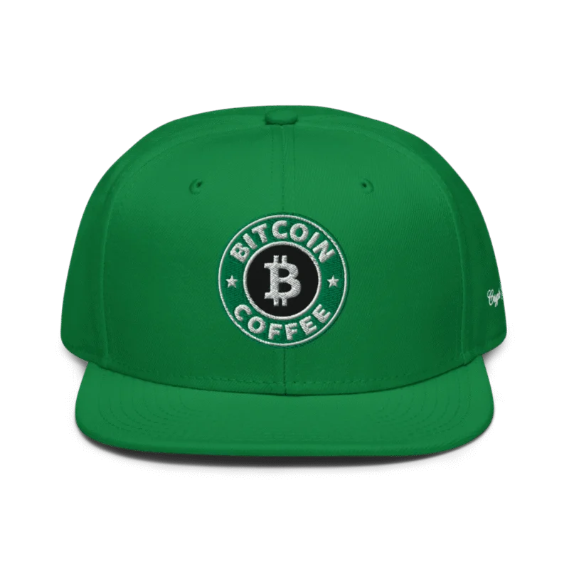 Bitcoin Coffee Snapback Hat