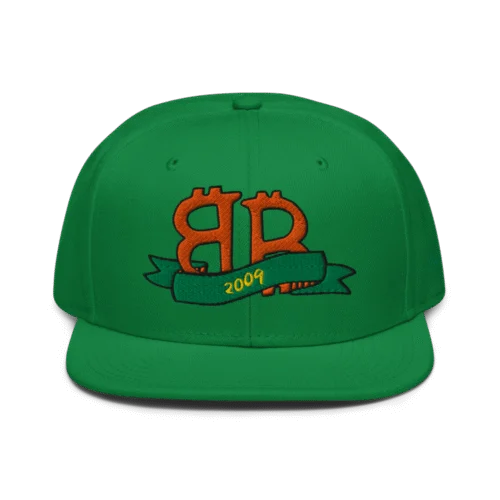 Bitcoin Double B Snapback Hat