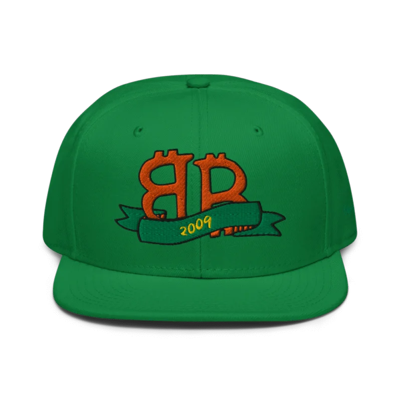 Bitcoin Double B Snapback Hat