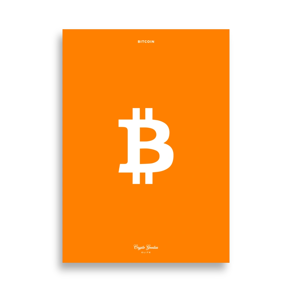 Bitcoin [Orange] Poster