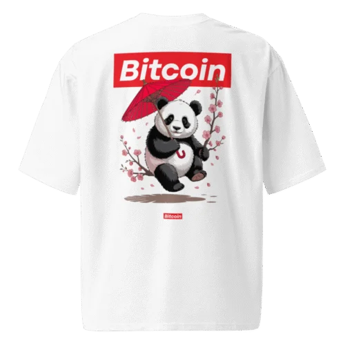 Bitcoin Panda Oversized T-Shirt