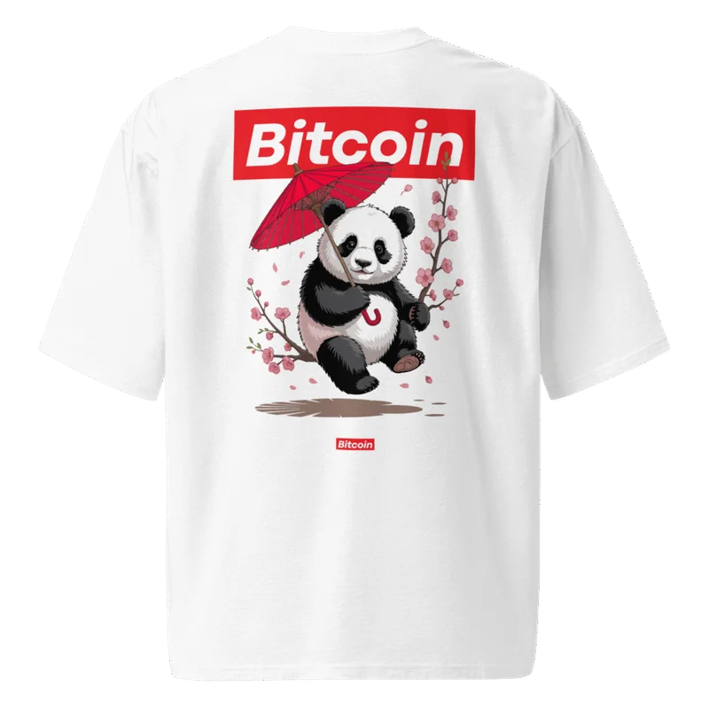 Bitcoin Panda Oversized T-Shirt