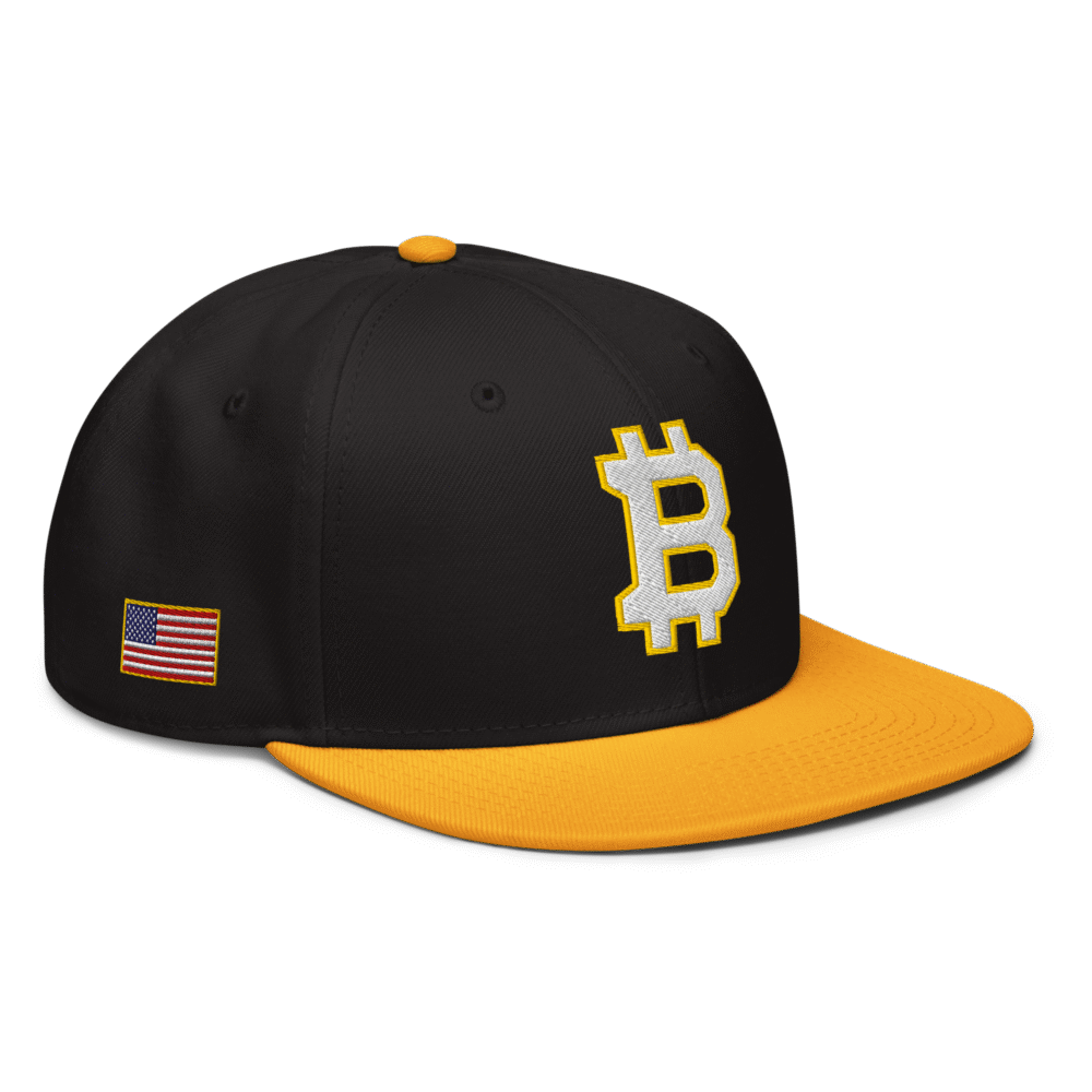 Bitcoin Sports Snapback Hat