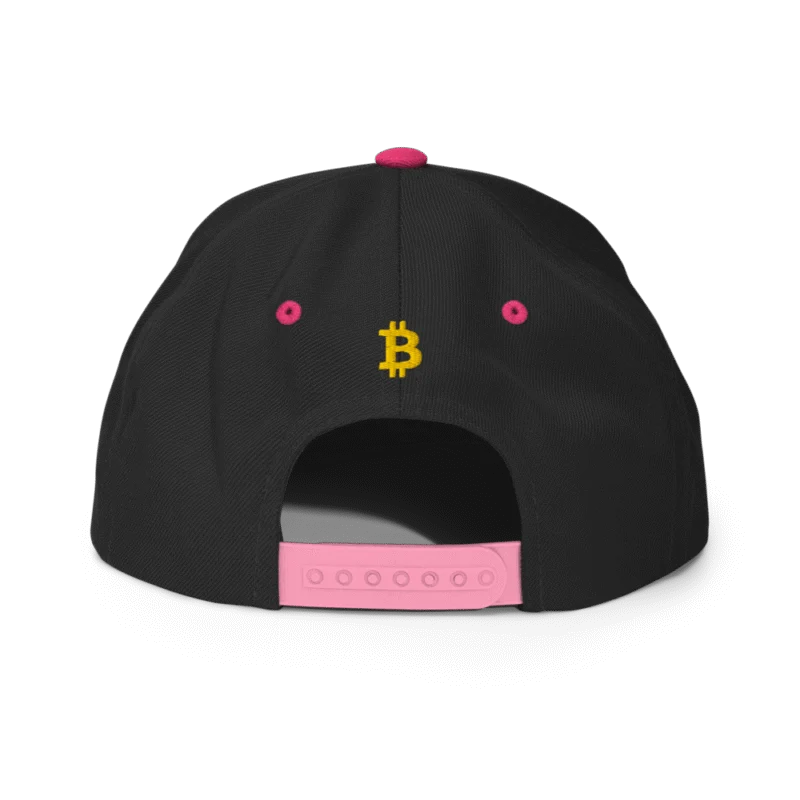 Bitcoin: World Champions Neon Pink Snapback Hat