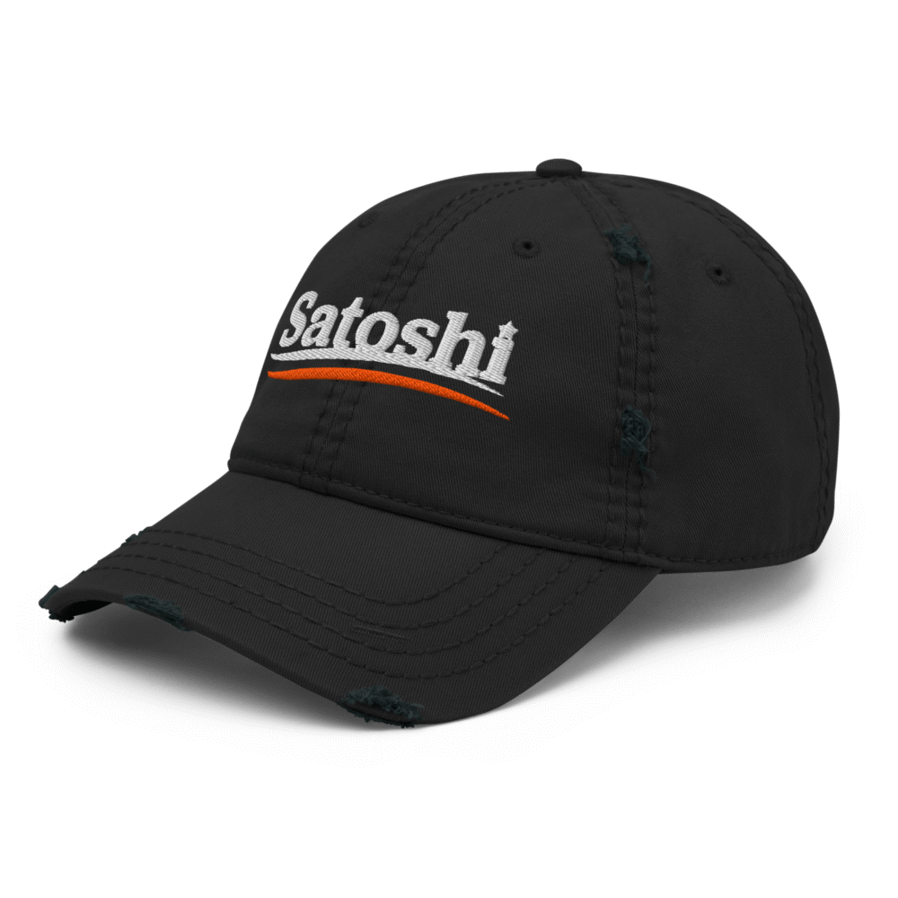 Satoshi 2024 Distressed Baseball Cap - Image 3