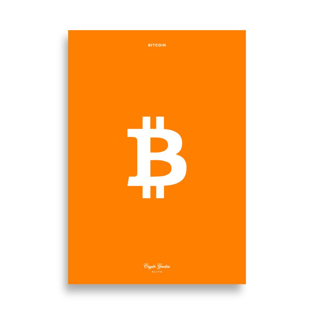 enhanced matte paper poster cm 70x100 cm front 689a3972f0fc1 - Bitcoin [ORANGE] Poster
