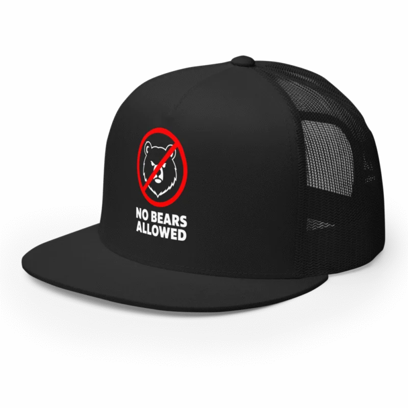 No Bears Allowed Trucker Cap