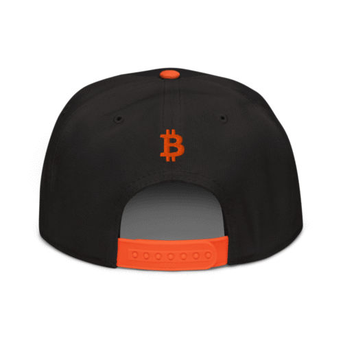 Orange Pill Snapback Hat