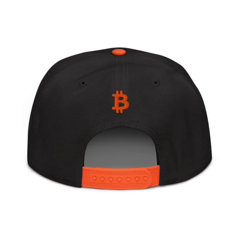 Orange Pill Snapback Hat