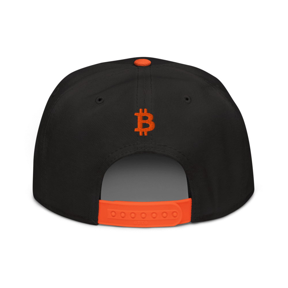 Orange Pill Snapback Hat