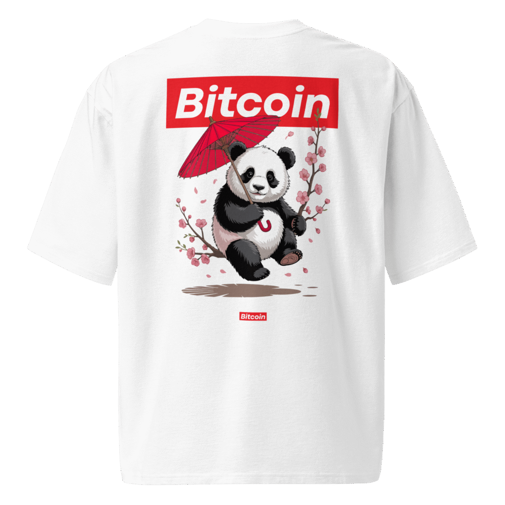 oversized heavyweight t shirt white back 68ac51417addd - Bitcoin Panda Oversized T-Shirt