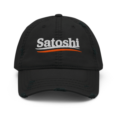 Satoshi 2024 Distressed Baseball Cap