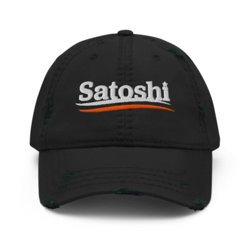 Satoshi 2024 Distressed Baseball Cap