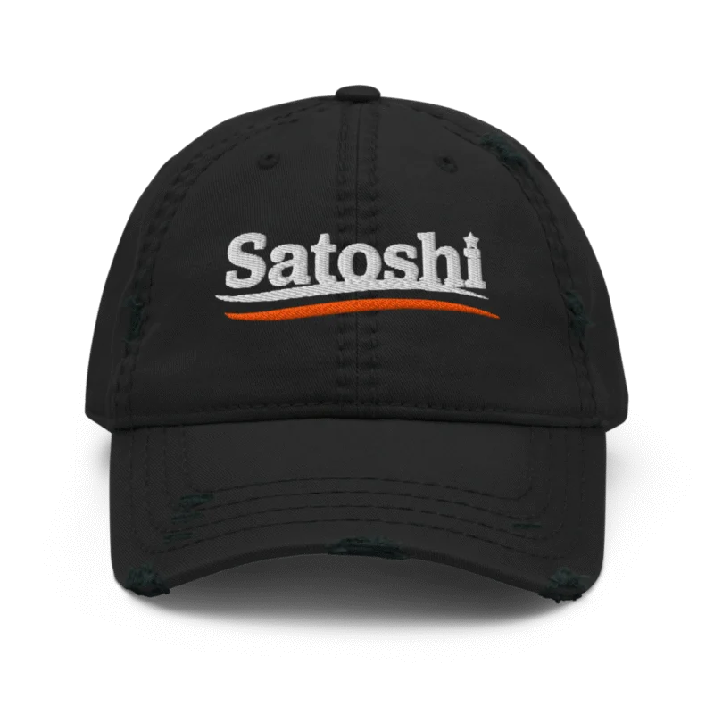 Satoshi 2024 Distressed Baseball Cap