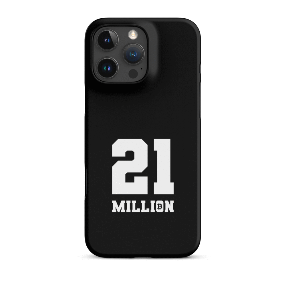 snap case for iphone matte iphone 16 pro max front 68a18740a88b4 - BTC: 21 Million Snap Case for iPhone®