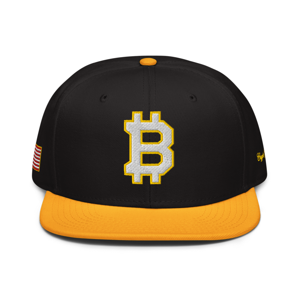 snapback gold black black front 68a4d8ab087c7 - Bitcoin Sports Snapback Hat