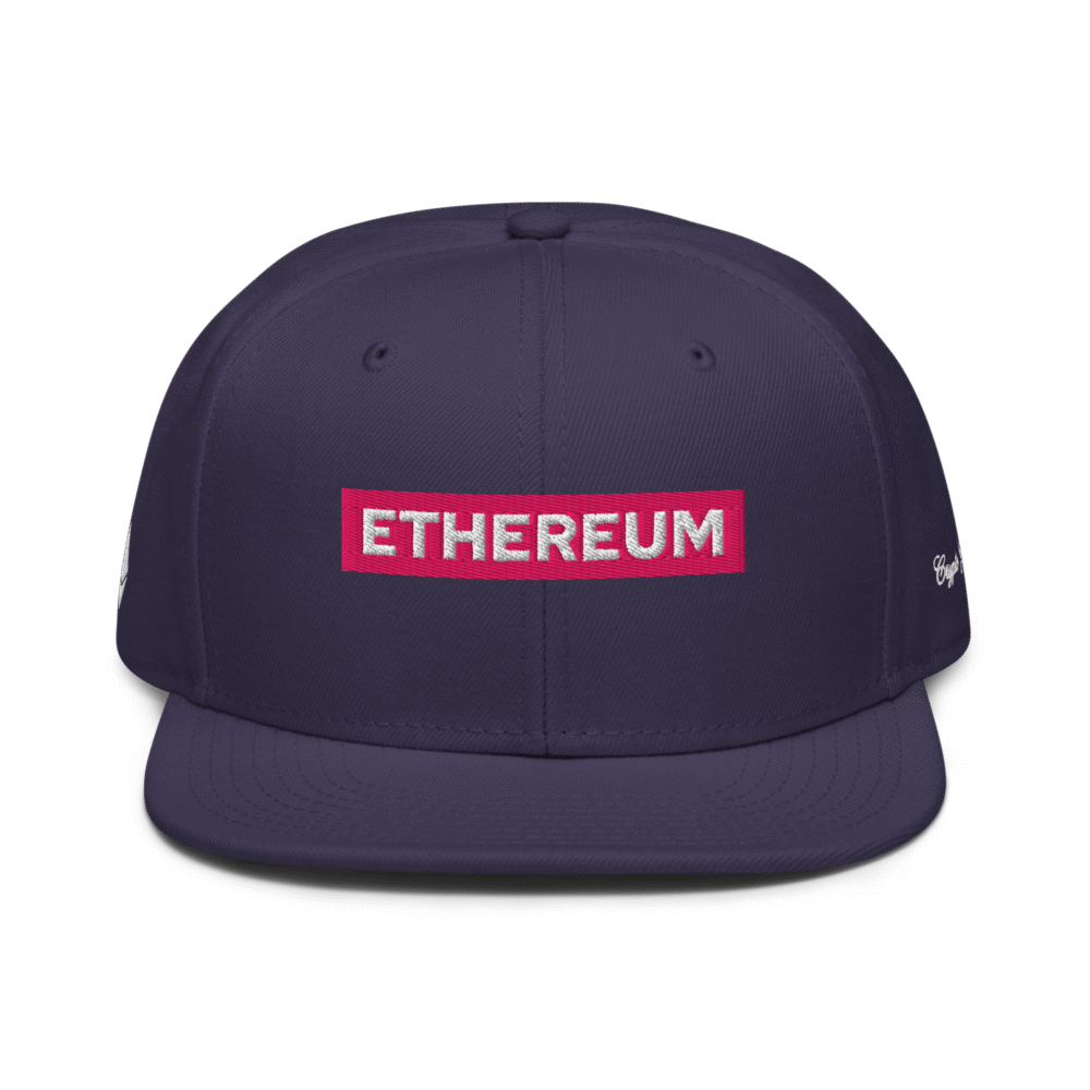 snapback navy blue front 68a4d42d6d25a - Ethereum Snapback Hat