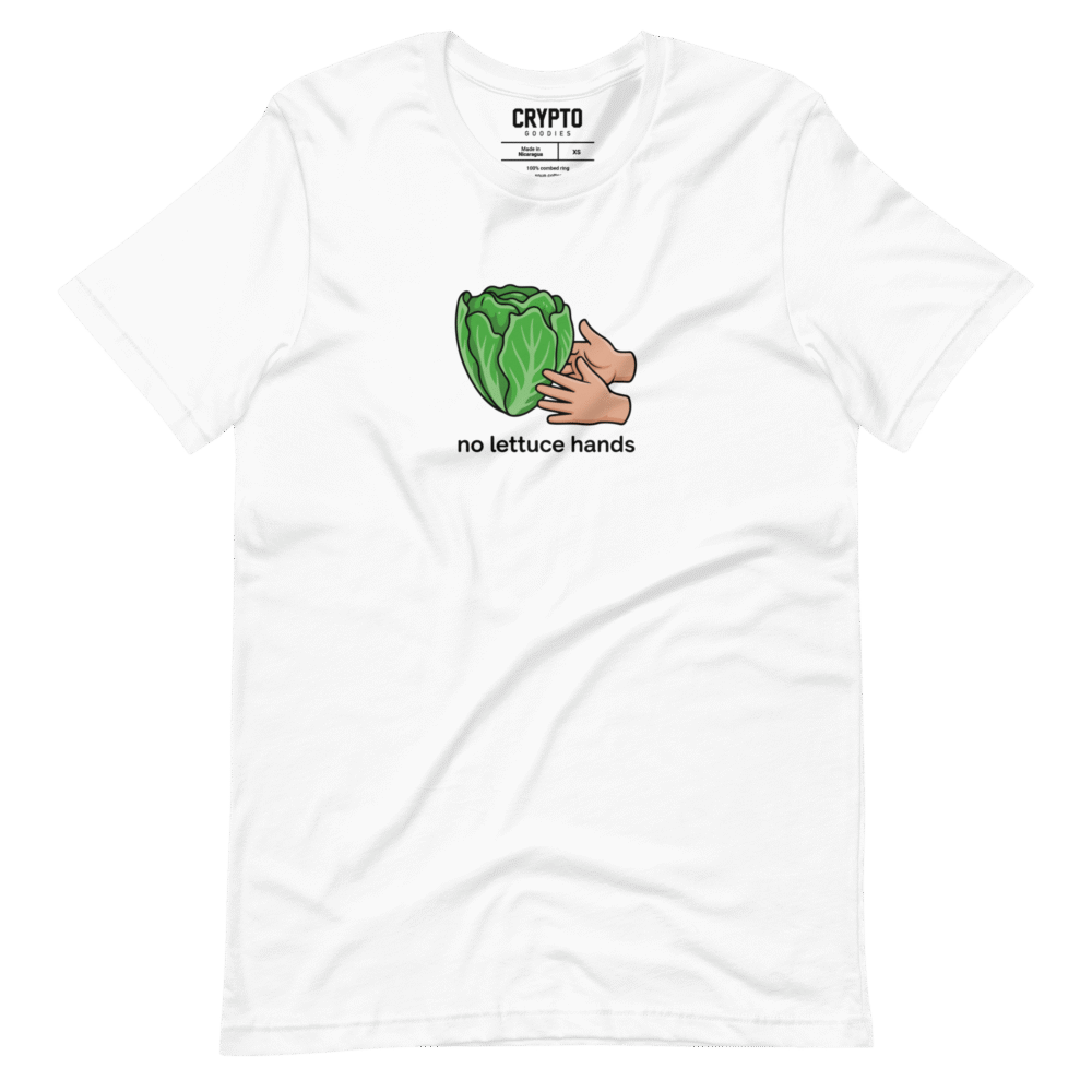 unisex staple t shirt white front 689af4d3a4957 - No Lettuce Hands T-Shirt