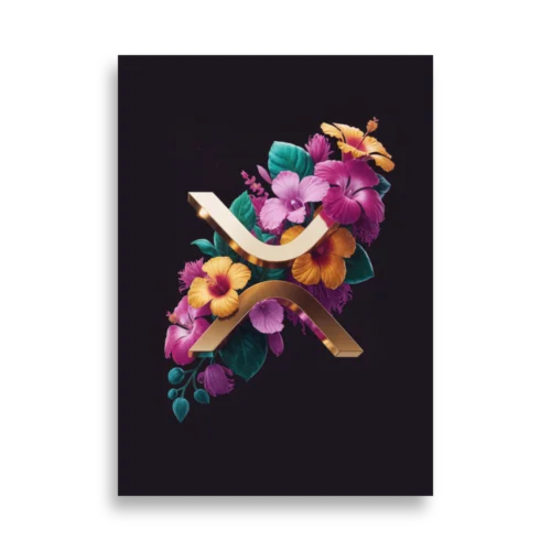 XRP & Flowers Poster