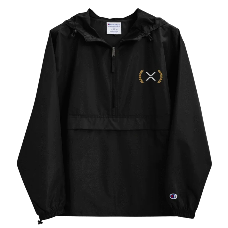 XRP: Laurel Leaves Embroidered Champion Packable Jacket