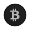 Bitcoin Black Embroidered Patch