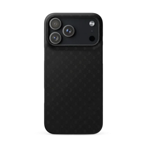 Bitcoin Black Pattern Snap case for iPhone®