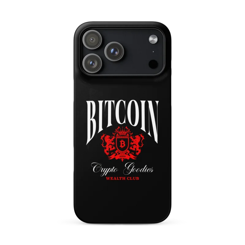 Bitcoin: Crypto Goodies Wealth Club Snap Case for iPhone®