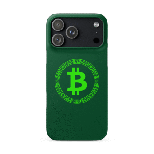 Bitcoin Greek Circle Snap case for iPhone®