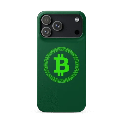 Bitcoin Greek Circle Snap case for iPhone®