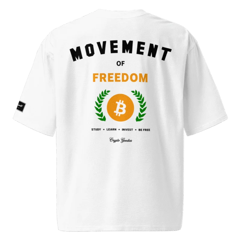 Bitcoin: Movement of Freedom Oversized T-Shirt