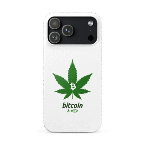Bitcoin & Weed Snap Case for iPhone®