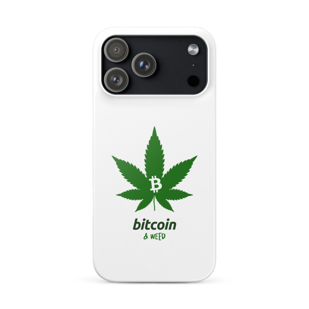 Bitcoin & Weed Snap Case for iPhone®