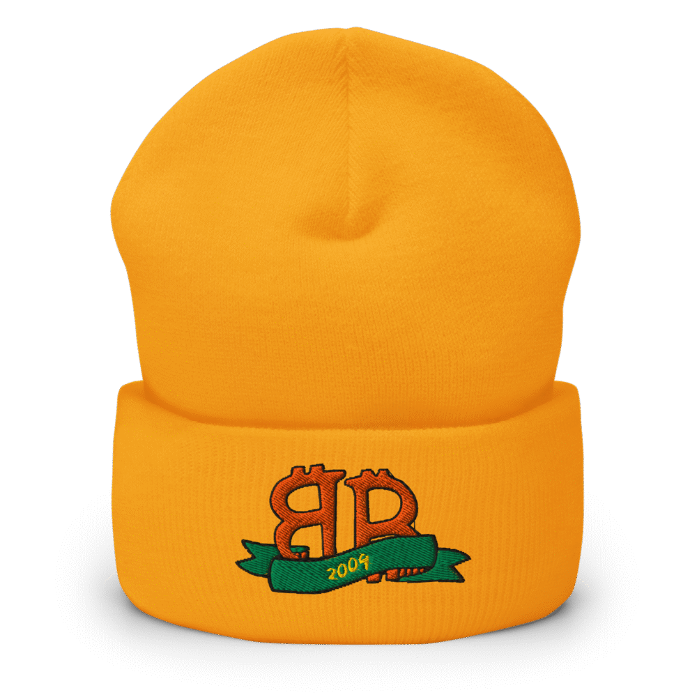 Bitcoin 2K9 Cuffed Beanie - Cuffed Beanie Gold Front 68C021Ca059Af