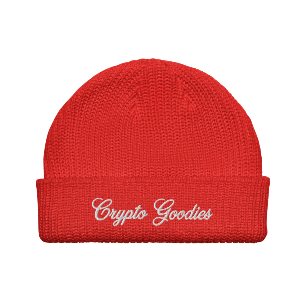 Crypto Goodies Fisherman Beanie - Fisherman Beanie Red Front 68C9Af73838Dc