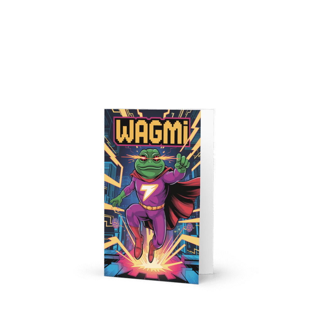 Wagmi Greeting Card - Greeting Card 4X6 Front 68D303Af3Bbd1