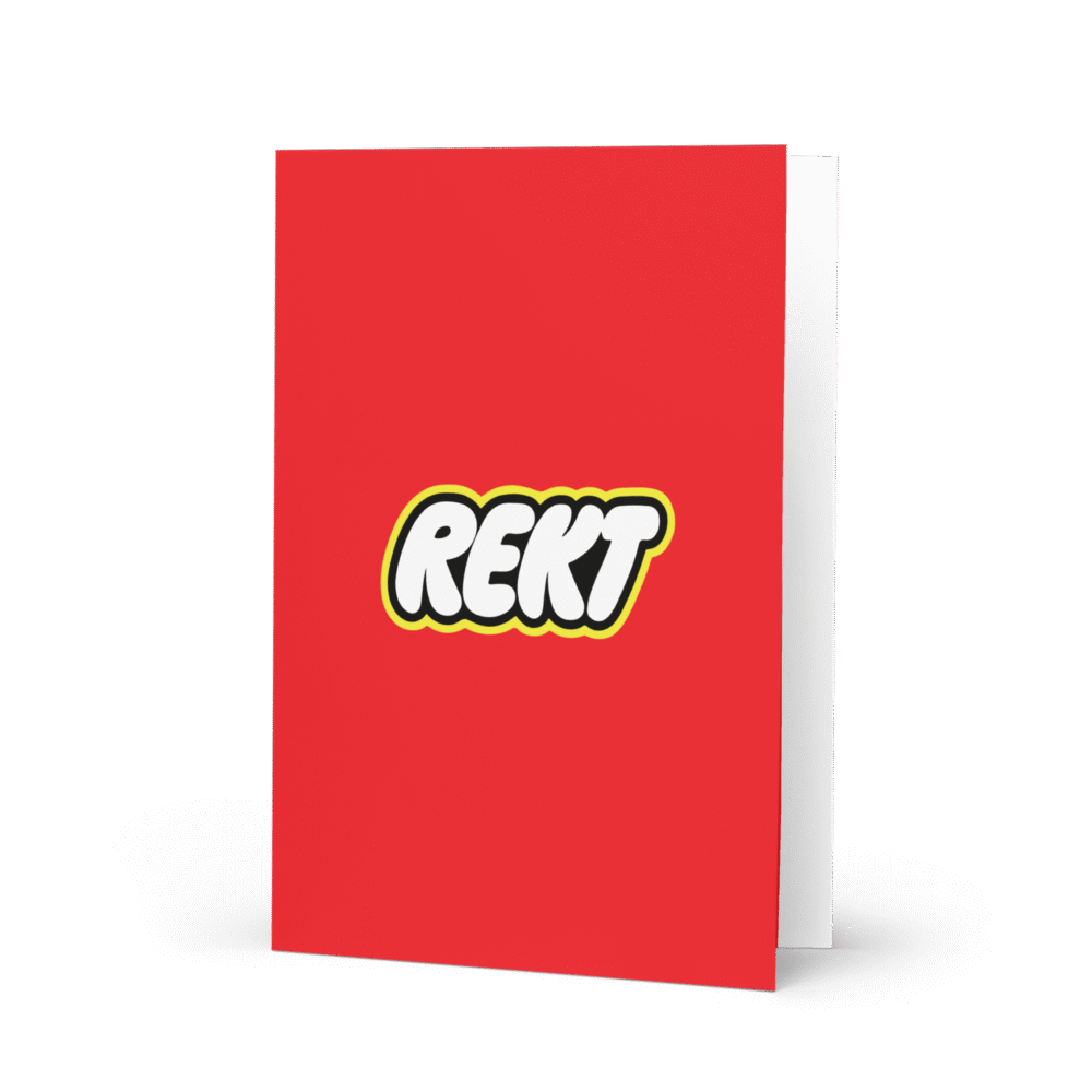 Rekt Greeting Card - Greeting Card 5.83X8.27 Front 68D3027Cb1Da7