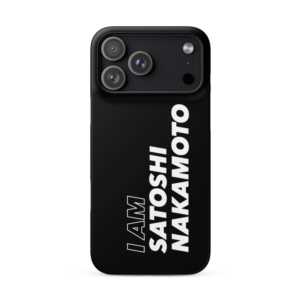 I AM SATOSHI NAKAMOTO Snap case for iPhone®