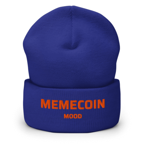 Memecoin Mood Cuffed Beanie