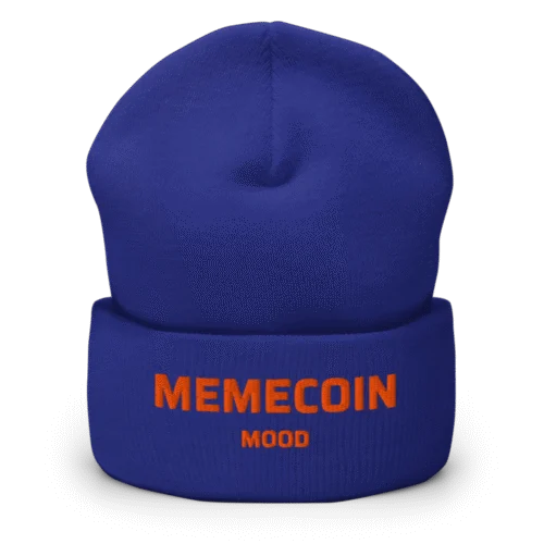 Memecoin Mood Cuffed Beanie