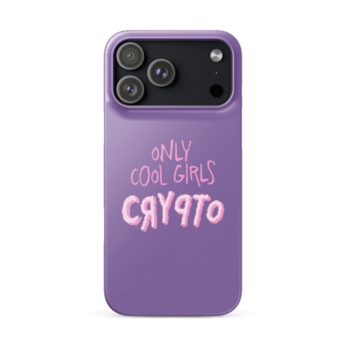 Only Cool Girls Crypto Snap case for iPhone®