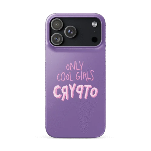 Only Cool Girls Crypto Snap case for iPhone®