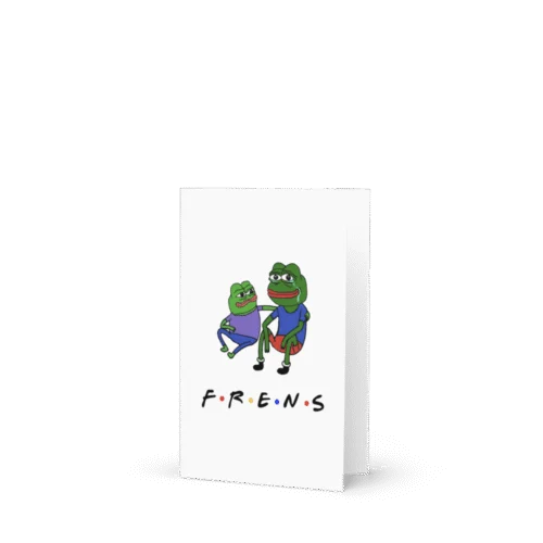 Pepe Frens Greeting Card