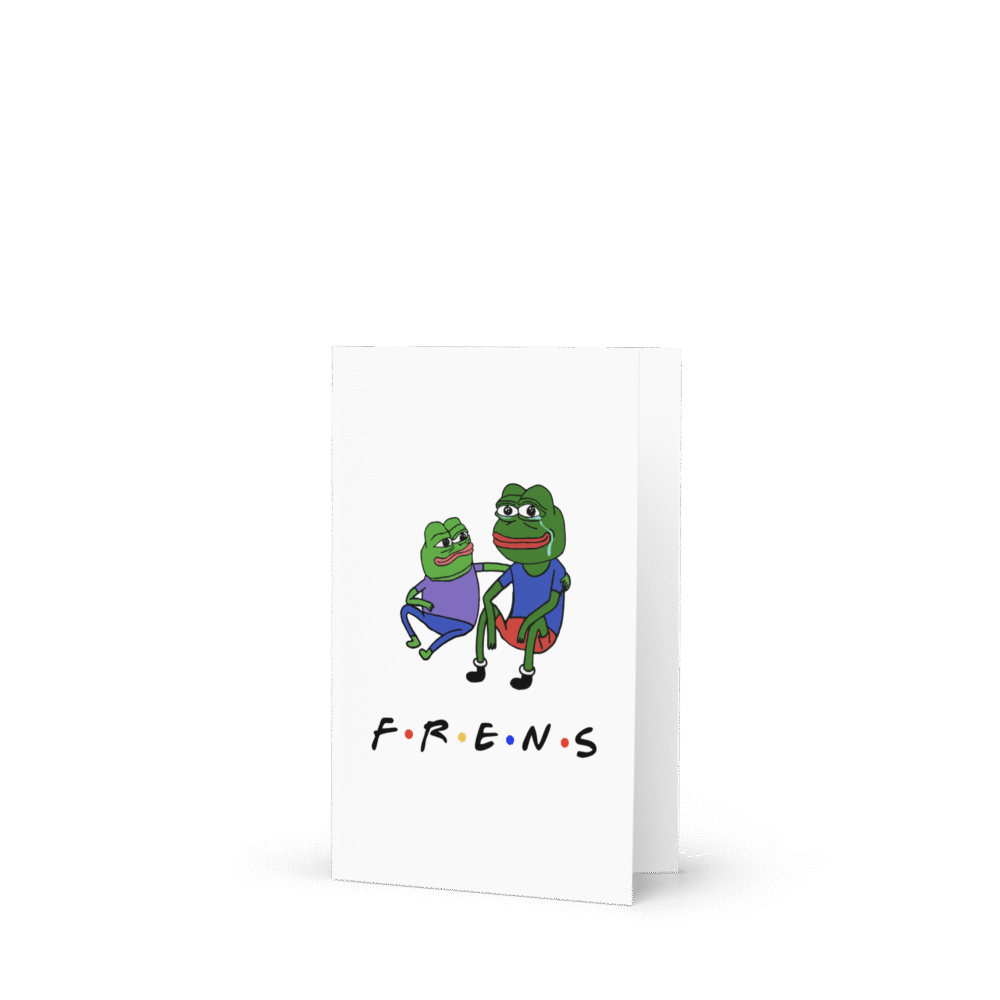 Pepe Frens Greeting Card