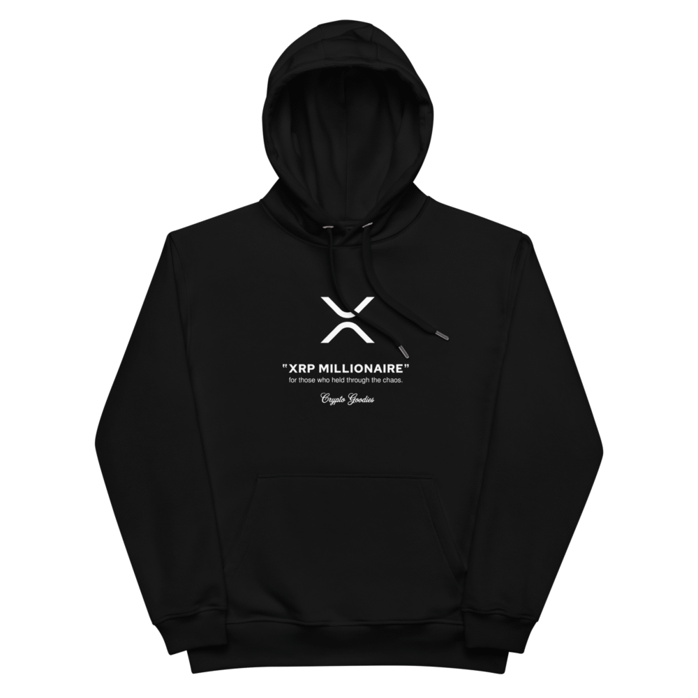 Xrp Millionaire Premium Hoodie - Premium Eco Hoodie Black Front 68Bed78E33174