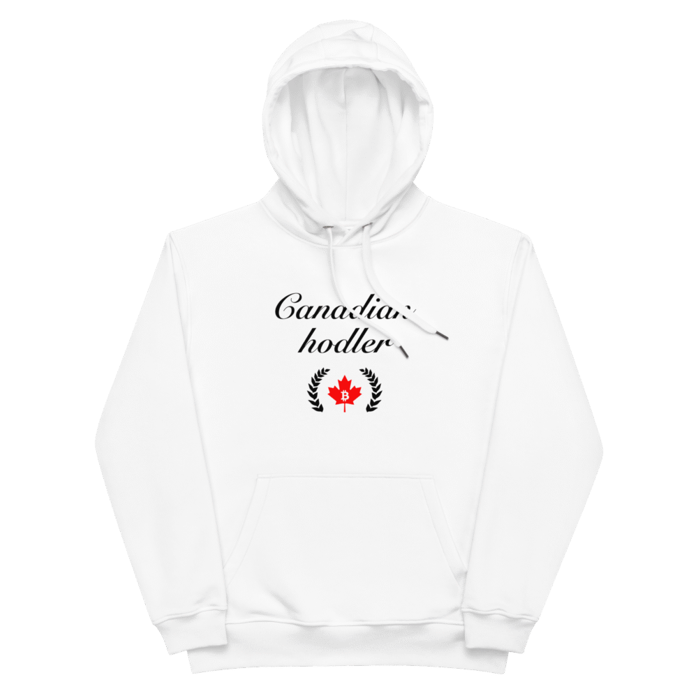 Canadian Hodler Premium Hoodie - Premium Eco Hoodie White Front 68Bf2F9592862