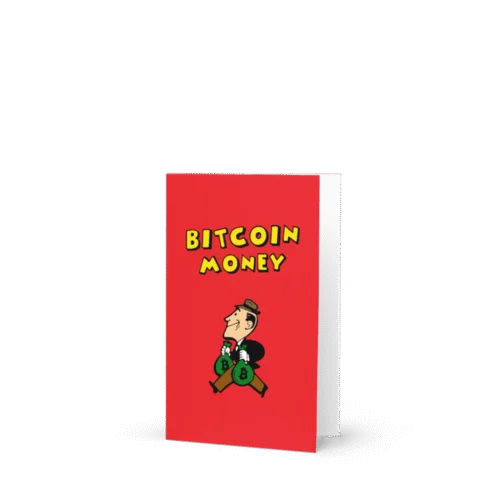 Retro Bitcoin Money Greeting Card